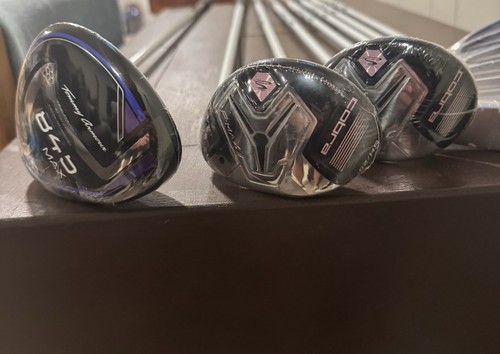 Ladies Right Hand Cobra F-Max 5H, 6H, 7,8,9,PW, SW W/ Custom Covers plus 3W & 1W - Picture 2 of 7