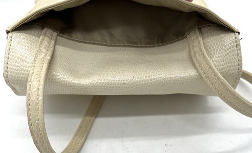 Vintage Liz Claiborne kleine cremefarbene Schultertasche Umhängetasche *schneller Versand - Bild 8 von 10