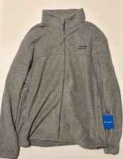  65 Columbia Men's Size 2XL Steens Mountain 2.0 Full Zip Fleece Jacket Grey