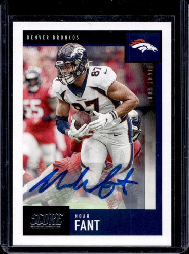 2020 Panini Score Noah Fant Signatures Auto #126 Broncos - Picture 1 of 2