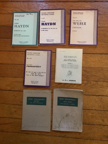 Lot 17 Miniature Scores: Beethv; Mzrt; Brcknr;Mndlssn; Hydn,Brms; Strwnsky;Schbt - Picture 2 of 4