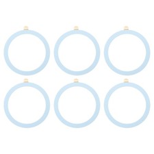 55x0.4mm ODxT Universal Wireless Metal Ring Sticker, 6 Pack, Sky Blue