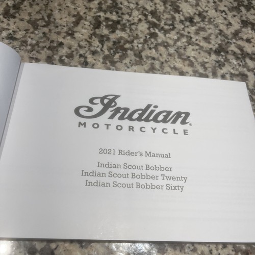 Indian Scout Bobber 2021 Motorcycle Owners Manual  #9931589 - Picture 5 of 10