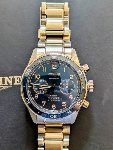 Longines Spirit Flyback Blue Chronograph Watch 42mm - Picture 2 of 7