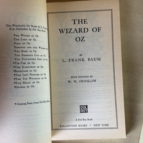 Lot of 7 Wizard of Oz Books, L. Frank Baum 1979 Del Rey paperbacks 1-7 1st print - Bild 5 von 18