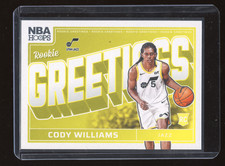 2024 NBA Hoops - CODY WILLIAMS - Rookie Greetings - Utah Jazz #12