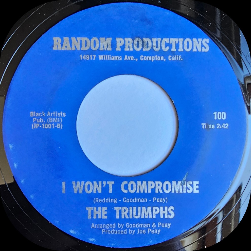 photo of The Triumphs I Wont Compromise Random Productions Northern Soul Oldie