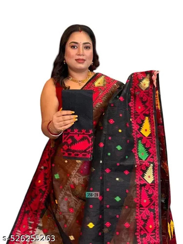 Women Cotton Silk saree With Running Blouse - Picture 1 of 2