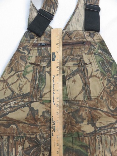 Vintage Liberty RealTree Camo Hunting Bibs Overalls Size 44 x 32 USA - Picture 16 of 16