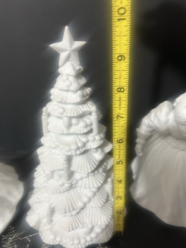 Set 3 statuine porcellana Department 56 sagoma invernale che mette l'albero - Foto 9 di 15