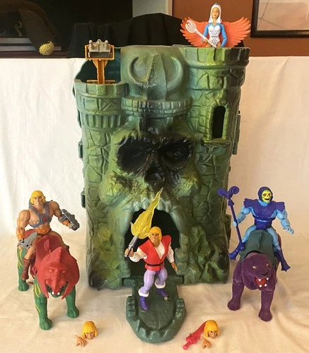 MOTU Vintage Castle Grayskull + Origins He-man Sorceress Prince Adam Skeletor