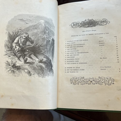 RIP VAN WINKLE 1871 Washington Irving Jefferson Edition Book Kaatskill Mountains - Bild 7 von 8