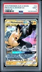 2019 POKEMON SUN & MOON TEAM UP #33 PIKACHU & ZEKROM GX PSA 9