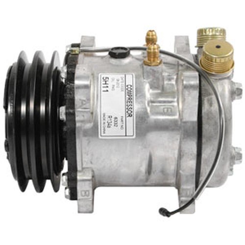 Air Conditioning Compressor - Sanden Style w/Clutch Fits New Holland - Picture 2 of 10