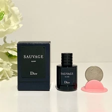 Dior Sauvage Elixir travel size mini bottle splash 7.5 ml / 0.25 oz New in Box