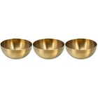  Set of 3 Edelstahl Schüsseln Mixbecher Salatbehälter Edelstahlschalen