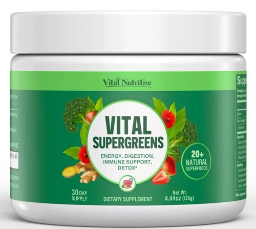 Vital Greens Superfood Pulver - Daily Green Drink Pulver mit Probiotika