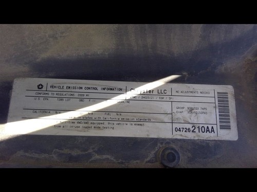 2008-2012 JEEP LIBERTY Temperature Control Manual 55111935AA 08-12 - Picture 11 of 12