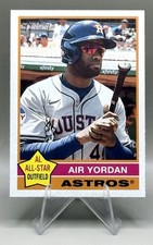2025 Topps Heritage #500 Yordan Alvarez Nickname Variation SSP Air Yordan