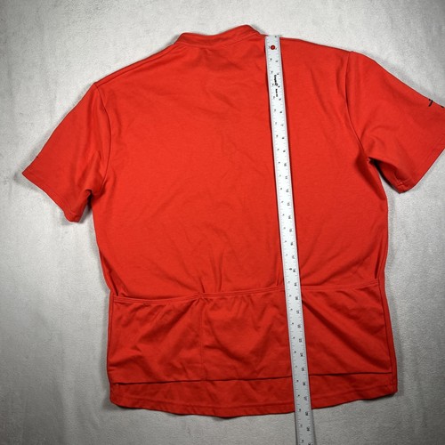Vintage Nike Echelon Cycling 1/4 Zip Jersey Mens XL Red/Black 90s 3-Pocket EUC - Picture 5 of 7