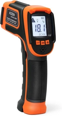 KIZEN Infrared Thermometer LaserPro LP300 Handheld Temperature Gun Orange