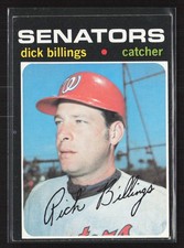 1971 Topps #729 Dick Billings - EX/EX+ Set Break! High # RC