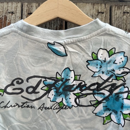 Ed Hardy Christian Audigier Skunk Kids Y2K Short Sleeve T-Shirt Size 6 - Picture 4 of 6