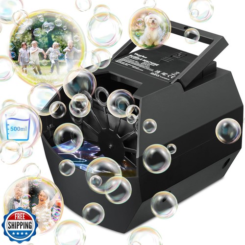 Theefun Bubble Machine: 500ML Automatic Bubble Blower for Kids and Toddlers,
