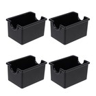 4pcs Acrylic Coffee Bag Storage Boxes Tea Bag Holders Household Sugar Bag Cases