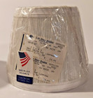 New LAKESHORE LAMP SHADE PLEATED WHITE 4" X 6" X 5"