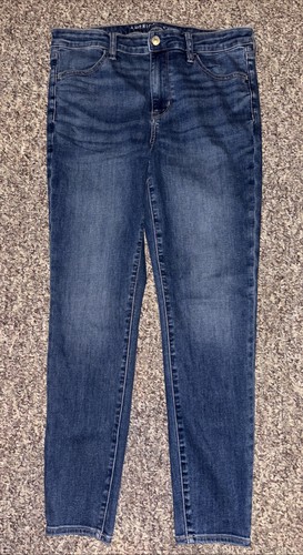 Jeans donna American Eagle Next Level elasticizzato hi-rise jegging taglia 14 33x28 ottime condizioni - Foto 2 di 12