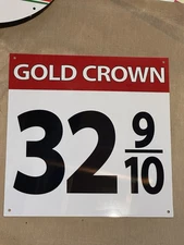 Discounted Standard Gas Pump Price Sign SMALL BLEMISH Quality Garage Sign