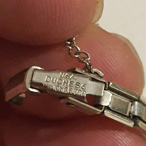 Vintage Crosby 21 Juwelen silberfarben 10k vergoldet Lünette romantisch Deko Herzogin - Bild 5 von 8