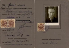 Germany document driver's license local revenues Mönchengladbach 1946 fiscal
