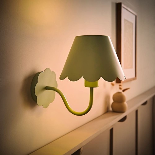 Lampada da parete ricaricabile paralume capesante soggiorno comodino luce pastello - Foto 17 di 29