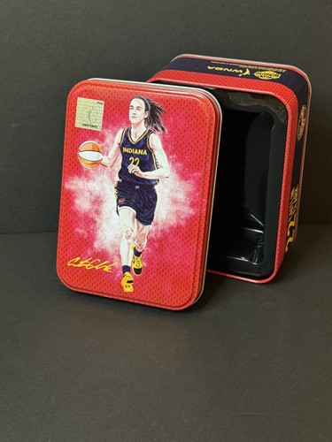 Caitlin Clark 2024 WNBA RED RC Collectable Exclusive Tin EMPTY Indiana Fever - Picture 4 of 4
