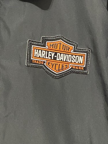 Devon and Jones Harley Davison Mens XL Black Windbreaker Jacket - Picture 1 of 13