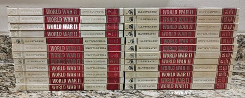 Illustrated World War II 2 Encyclopedia Complete Set Vol 1-24 1978 - Picture 3 of 4