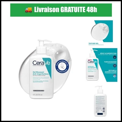 CeraVe Gel Moussant Anti-Imperfections 236 ml - Acide Salicylique - Photo 1/4