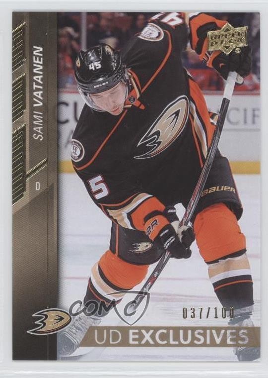 2015-16 Upper Deck UD Exclusives 37/100 Sami Vatanen #4 d6j