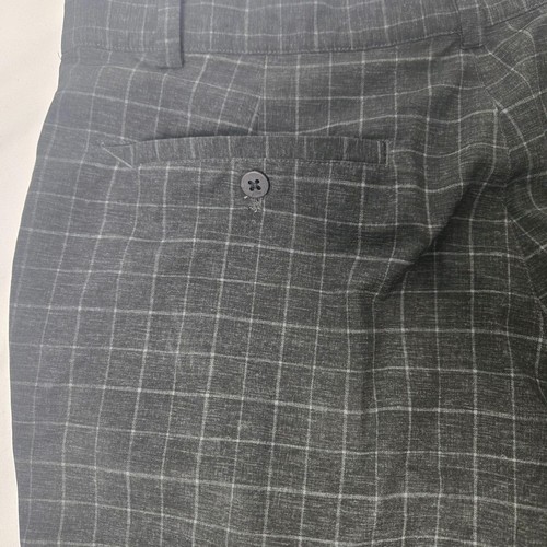 Pantaloncini da golf Nike Tour Performance Dri Fit da uomo taglia 34 grigio/nero a quadri - Foto 12 di 13
