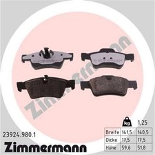 Zimmermann 23924.980.1 Bremsbelagsatz für MERCEDES BENZ G KLASSE GL M R W251