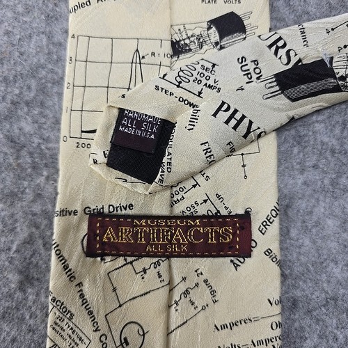 Museum Artifacts Radio Physics Course Necktie Silk Tie - Picture 4 of 12