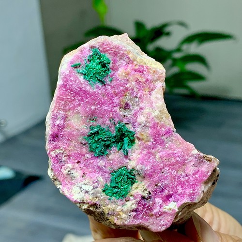 136G Natural Cobalto Calcite graininess Crystal Mineral specimen Healing-Congo - Picture 8 of 24