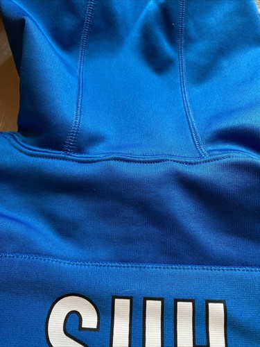 Detroit Lions Nike ThermaFit Hoodie Team Apparel #90 Ndamukong Suh Men's M - Picture 16 of 24