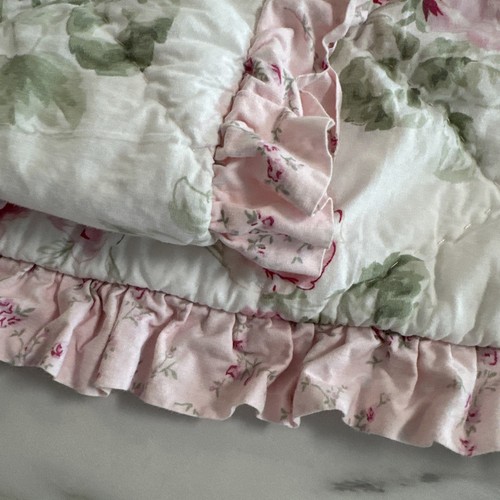 Simply Shabby Chic Rachel Ashwell Peony Cabbage Rose Set Of Shams 🌸Nice🌸 - Picture 5 of 17