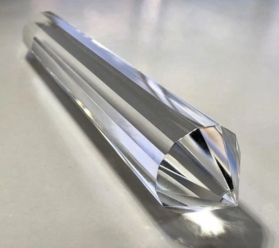 12 Sided Diamond Cut Clear Vogel Quartz Crystal Specimen Arkansas United States