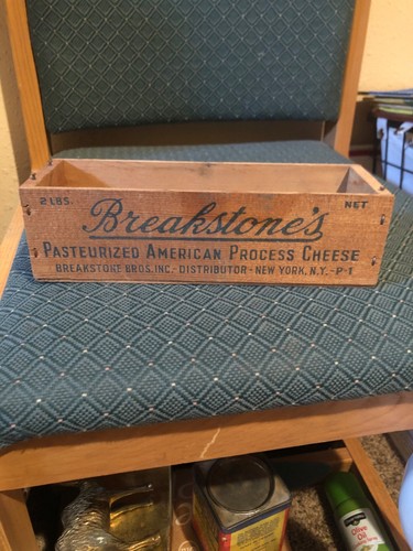 Caja de queso Breakstone’s vintage de madera de 2 lb coleccionable Nueva York, Nueva York - Imagen 2 de 7