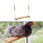Holzschaukel f��r H��hner verstellbar Sitzstange f��r mehr Aktivit?t und Komfor