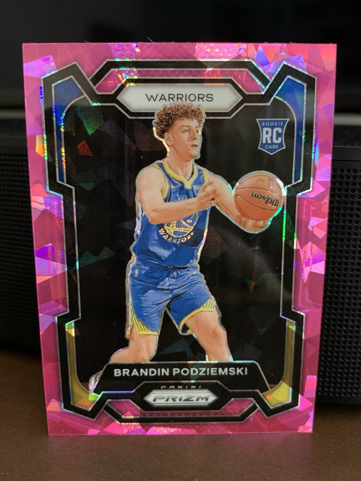 Brandin Podziemski 2023-24 Panini Prizm Pink Ice Rookie RC Warriors #147